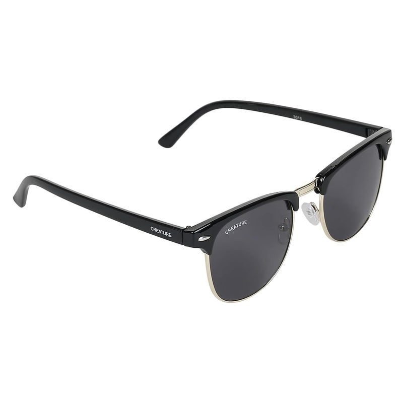 CREATURE Uv Protected Black Frame Unisex Round Sunglasses(Sun-069) - Image 1