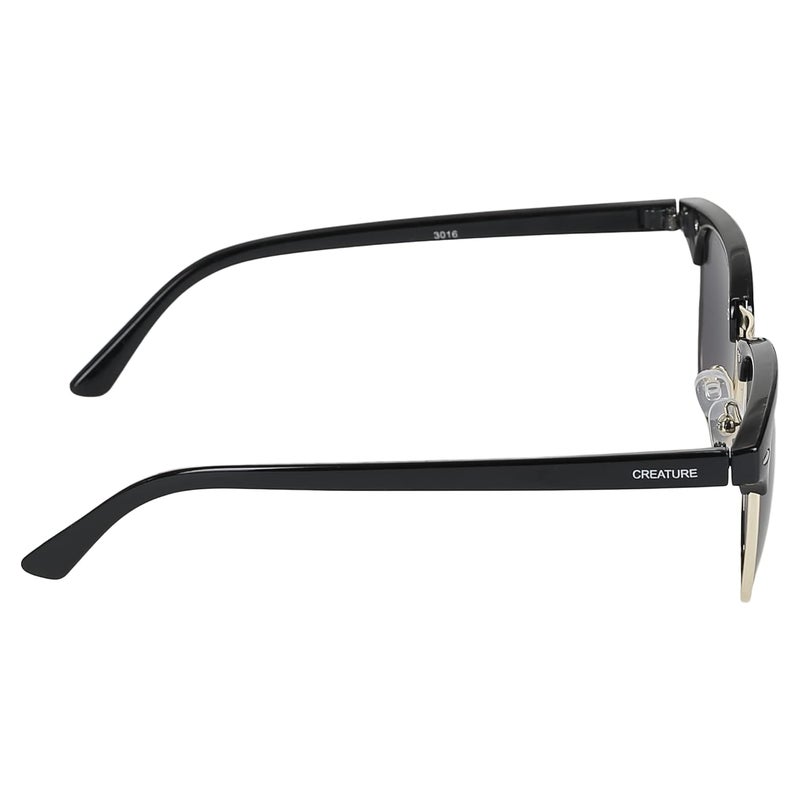 CREATURE Uv Protected Black Frame Unisex Round Sunglasses(Sun-069) - Image 3