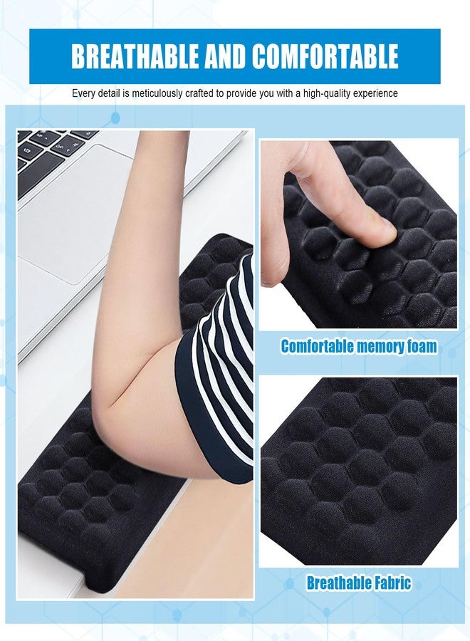 Drounphi L-Shaped Desk Elbow Pads (2-Pack) - Adjustable Spacing Memory Foam Desk Edge Cushion for Forearm & Wrist Support, Ergonomic Desk Arm Rest for Office, Gaming & Home - Image 5