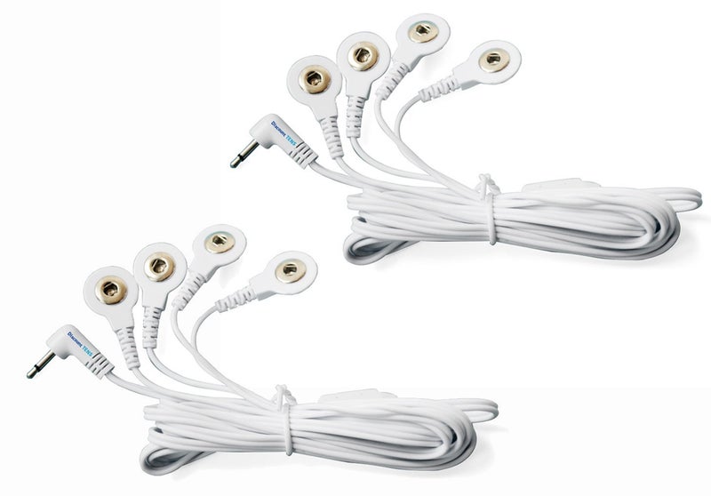 Discount TENS Brand - Tens Lead Wires, Port Doubler with a 2.5mm Plug and Four 3.5mm Snap Connectors (2 Pack) - Image 1