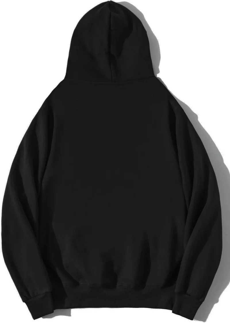 بي ار زد كولكشن Unisex Oversize Black Spider Hoodie