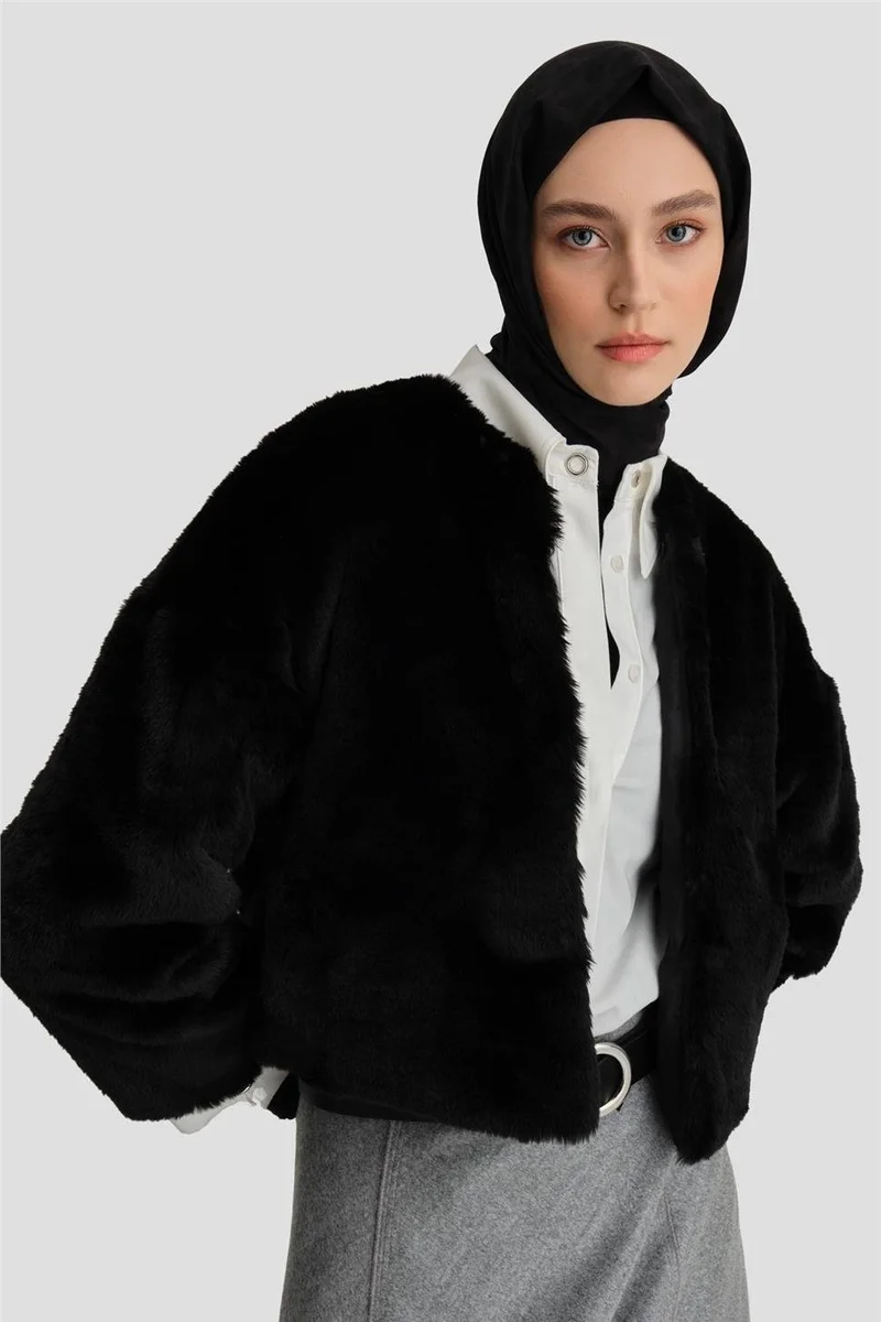 ARMINE Fur Coat 24K7610 Black