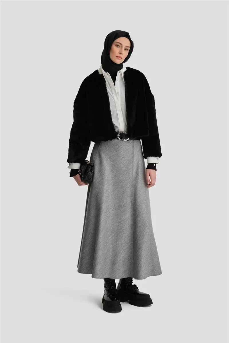 ARMINE Fur Coat 24K7610 Black