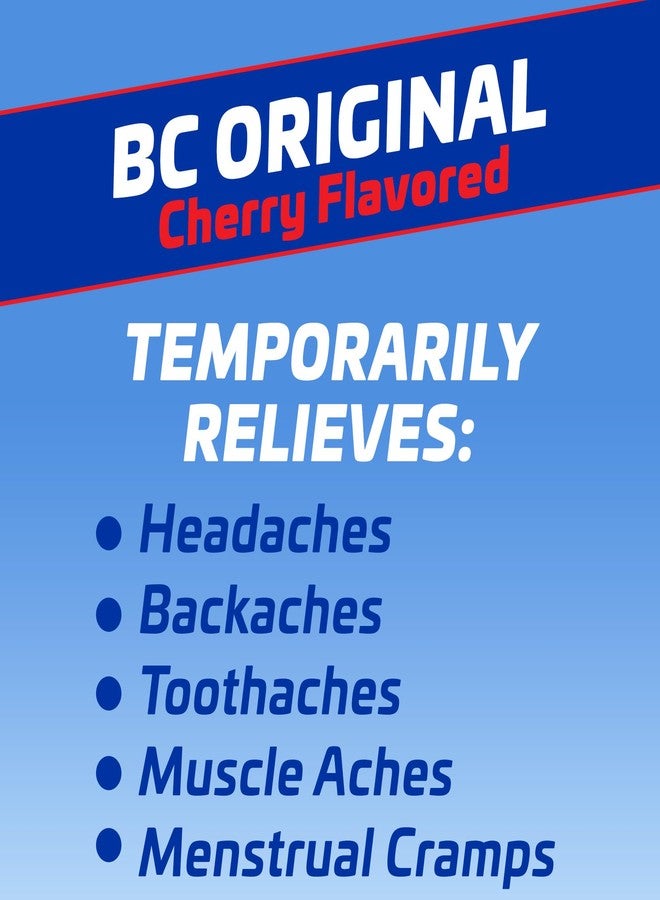 BC Powder Pain Reliever, Cherry Flavor Aspirin Dissolve Packs, 4 Count Powder Packets, 6 Pack - Image 3