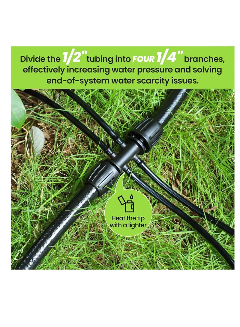general 1/2" Irrigation Tubing with 4 Packs 6-Way Connectors - 50FT Drip Irrigation Tubing Ideal for Garden Irrigation System or as Blank Distribution Hose for Any Project - Image 4