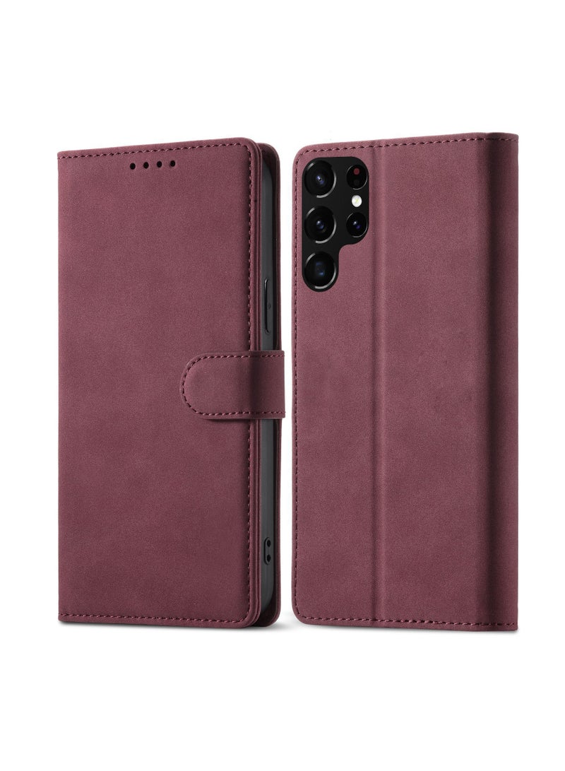 Suitable For Samsung Flip-type Anti-fall Solid Color Mobile Phone Case - Image 1