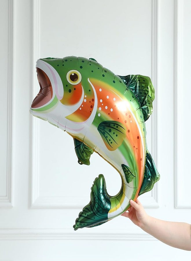 GIHOO Fishing Birthday Party Decorations 155PCS Fishing Balloon Arch Garland Kit with Rainbow Trout Fish Balloon for Ofishally One Fisherman Birthday Fish Themed Baby Shower Party Decoration - Image 5