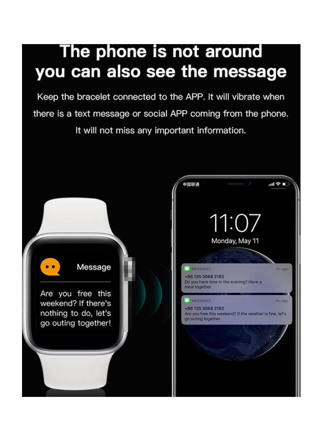 NIBEMINENT X7 Bluetooth Smartwatch Black - Image 5