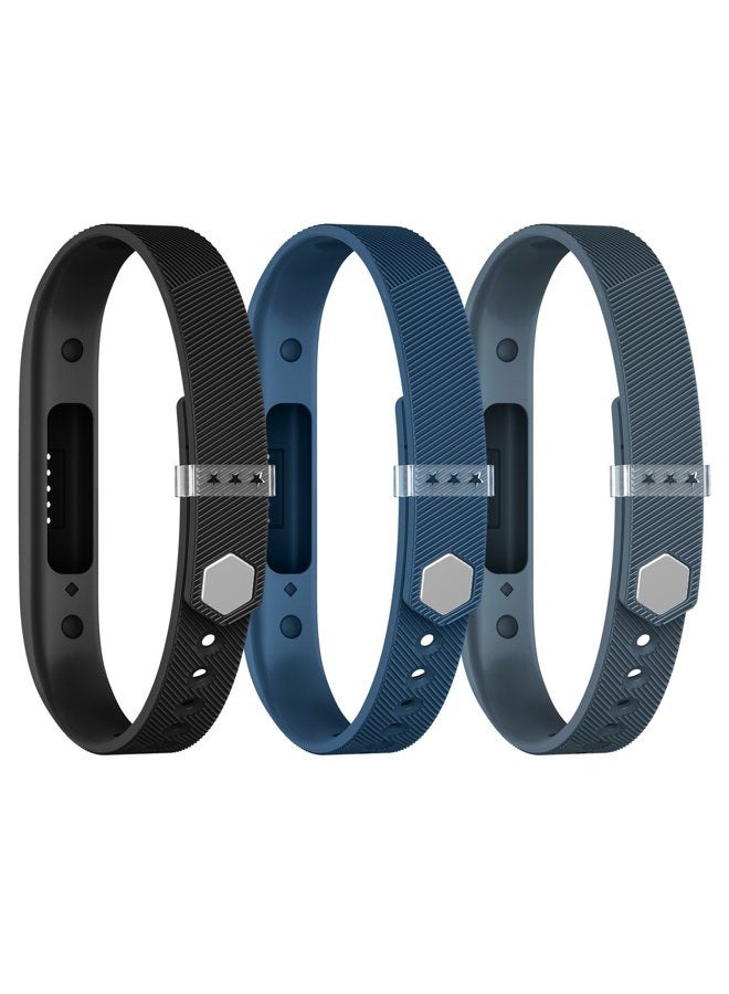 Greeninsync Bands for Fit Bit Flex 2, Replacement for Fitbit Flex 2 Adjustable Sports Fitness Replacement Wristband Strap W/Metal Clasp and Fastener for Fitbit Flex 2 Smart Watch Small (3Pack) - Image 2