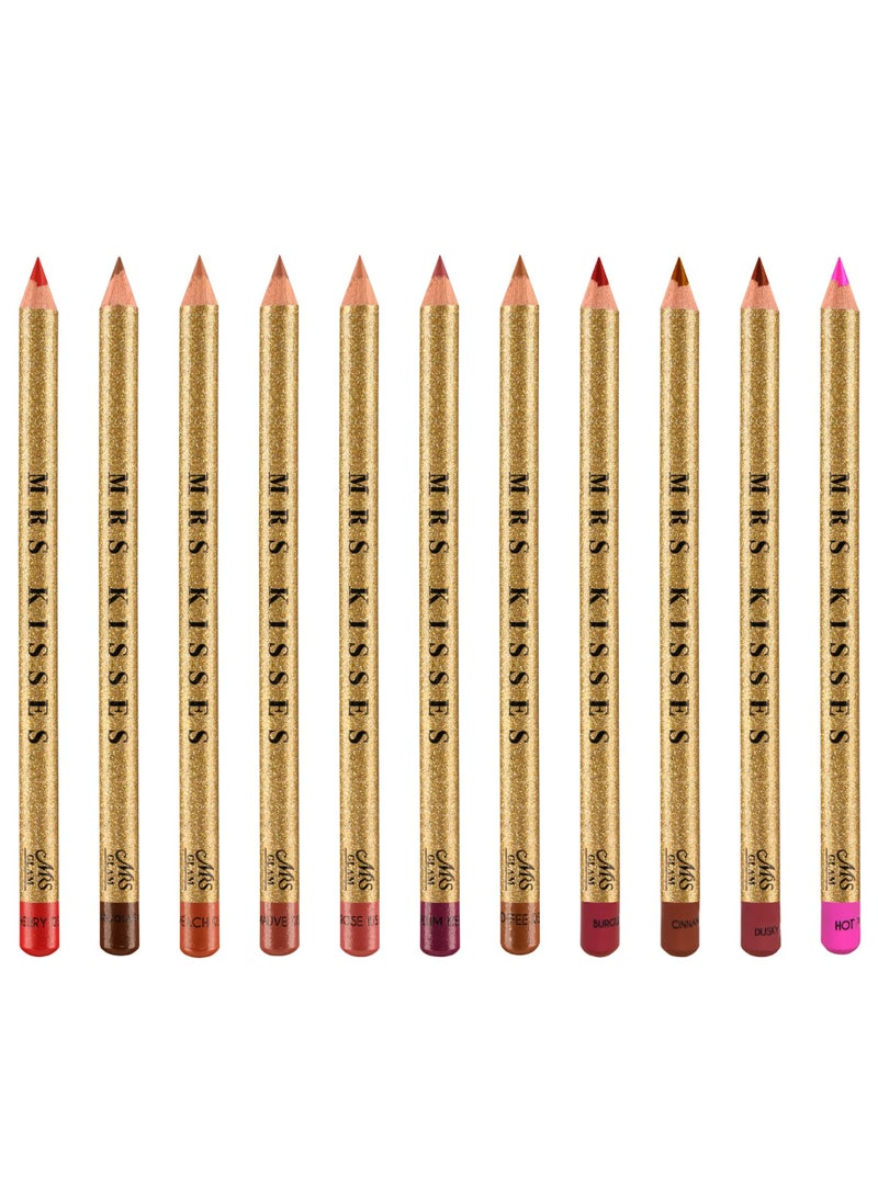 Bperfect Mrs Glam Mrs Kisses Lip Liner - Dream Lips Burgundy Kiss 10g - Image 4