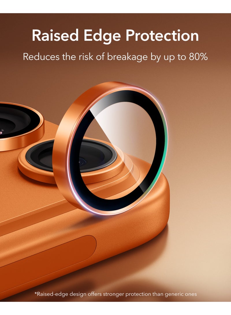 ESR Camera Lens Protector for iPhone 17 Pro Max/17 Pro/16 Pro Max/16 Pro/15 Pro Max/15 Pro/14 Pro Max/14 Pro, Ultra-tough HD Individual Lens Protectors, Ultra-thin Tempered Glass orange - Image 3