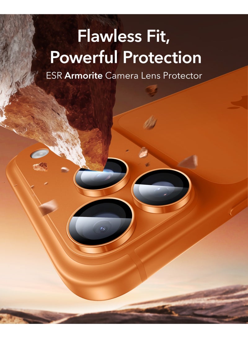 ESR Camera Lens Protector for iPhone 17 Pro Max/17 Pro/16 Pro Max/16 Pro/15 Pro Max/15 Pro/14 Pro Max/14 Pro, Ultra-tough HD Individual Lens Protectors, Ultra-thin Tempered Glass orange - Image 2