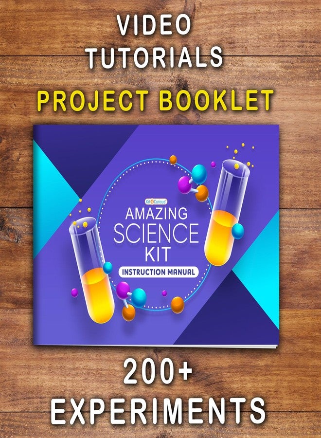 كيت 4 كيوريس مجموعة تجارب علمية للأطفال من Kit4Curious تضم أكثر من 200 تجربة - مجموعة تعليمية في الكيمياء والعلوم والتكنولوجيا والهندسة والرياضيات | هدية عيد ميلاد رائعة للأولاد والبنات من 6 إلى 14 عامًا | صندوق أنشطة تعليمية ومشاريع مدرسية - Image 4