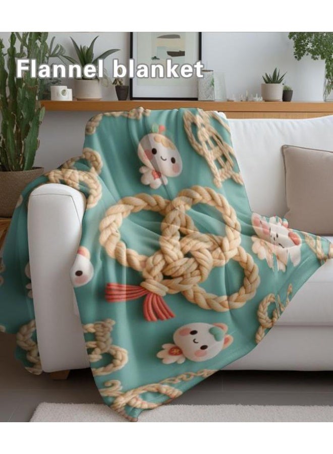 general Baby and children's cartoon flannel thin blanket (warm and comfortable, suitable for sleep, game use) 70cm*100cm - Image 5