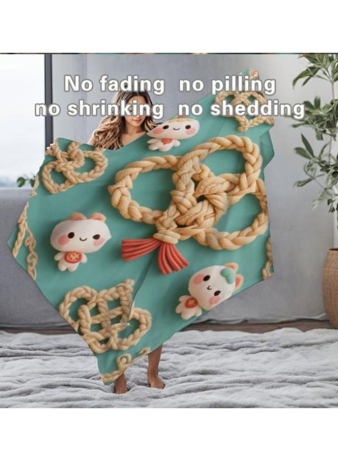 general Baby and children's cartoon flannel thin blanket (warm and comfortable, suitable for sleep, game use) 70cm*100cm - Image 1