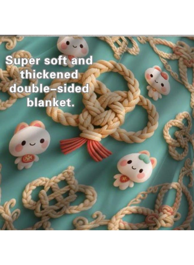 general Baby and children's cartoon flannel thin blanket (warm and comfortable, suitable for sleep, game use) 70cm*100cm - Image 3