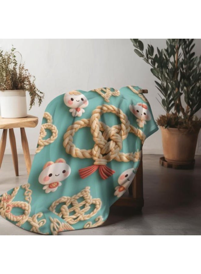 general Baby and children's cartoon flannel thin blanket (warm and comfortable, suitable for sleep, game use) 70cm*100cm - Image 4