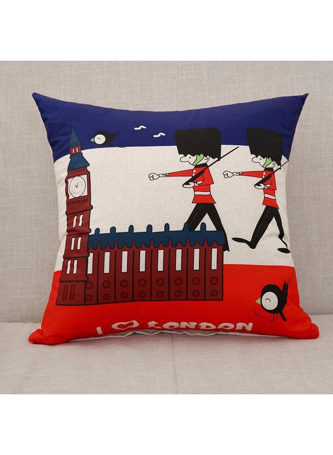 NIBEMINENT Decorative Printed Cushion Cover Multicolour