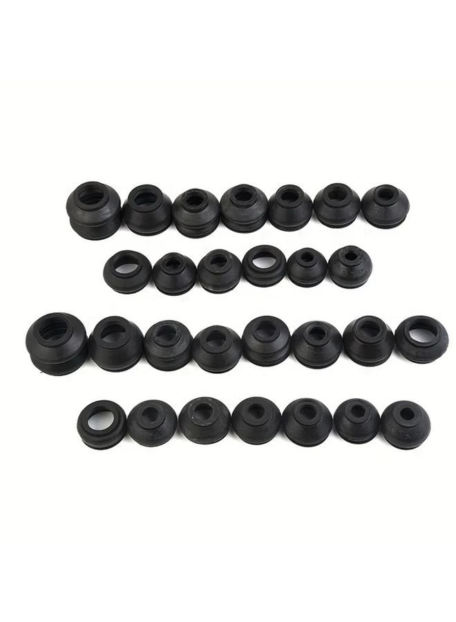 28pcs Ball Joint Boot Suspension Steering Dust Cover Track Tie Rod Linkage Kit - Image 1