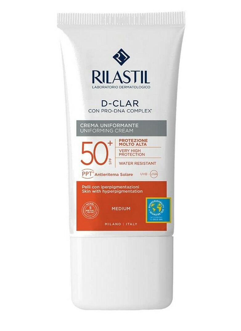 Rilastil - D-Clar Uniforming Cream Light Color Spf 50+ 40Ml - Image 1