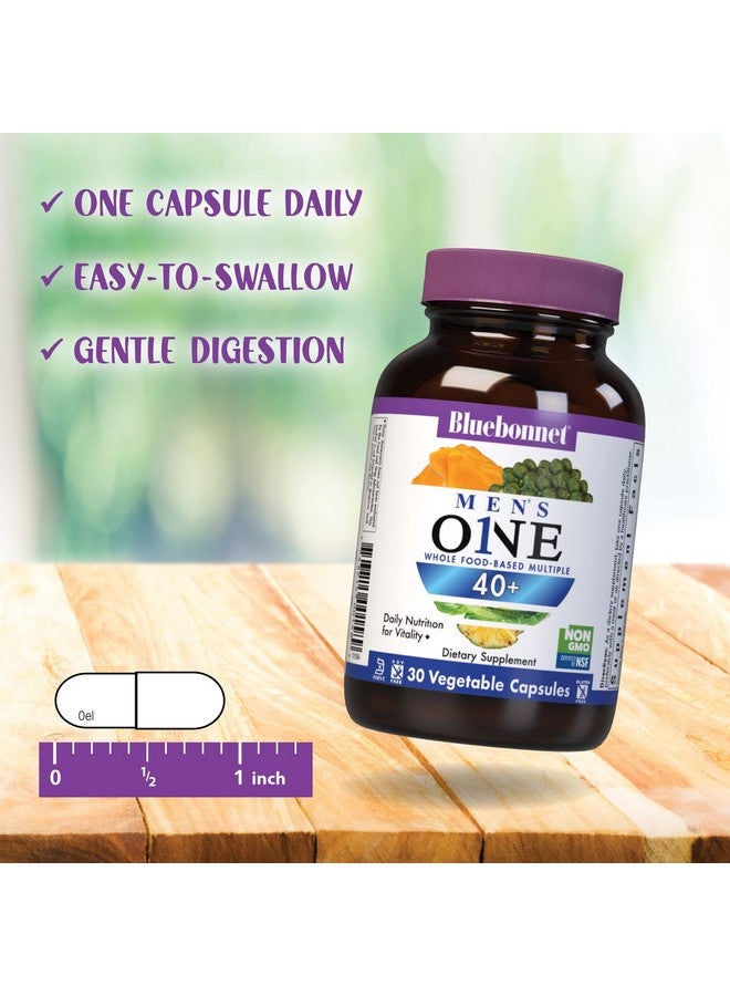Bluebonnet Nutrition Mensone 40+ Whole Foodbased Multiple Men Multivitamin For Men 40+ Soyfree Nongmo Gluten Free Kosher 30 Vegetable Capsules 30 Servings - Image 5