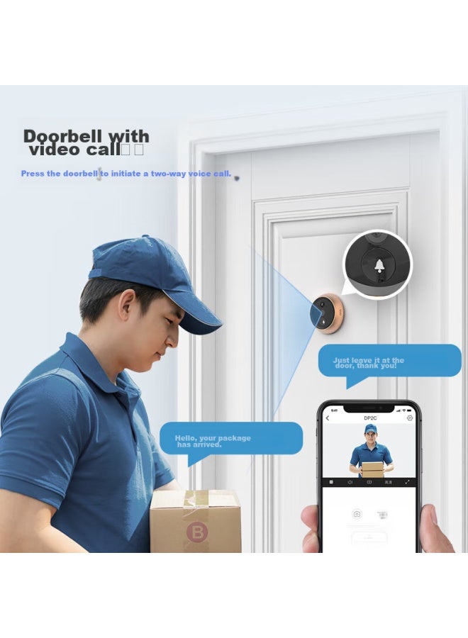 EZVIZ Dp2C 3Mp Smart Peephole Camera, 3 Million Ultra-Clear, Hikvision Electronic Peephole, Visual Doorbell For Security Doors, Remote Video Call - Image 4