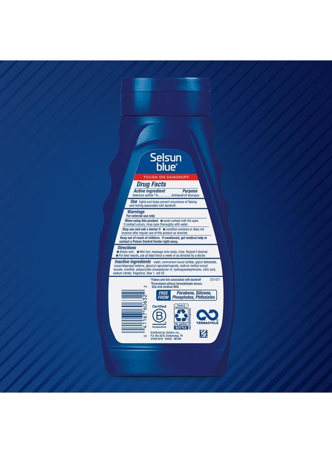 Selsun Blue Medicated Maximum Strength Dandruff Shampoo, 11 Fl Oz, Pack of 1 - Image 2