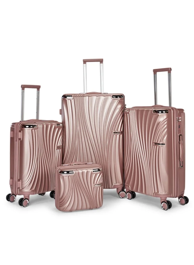 LIMRA Luggage set 4 pieces travel Bags with a distinctive design from limra Rosegold.