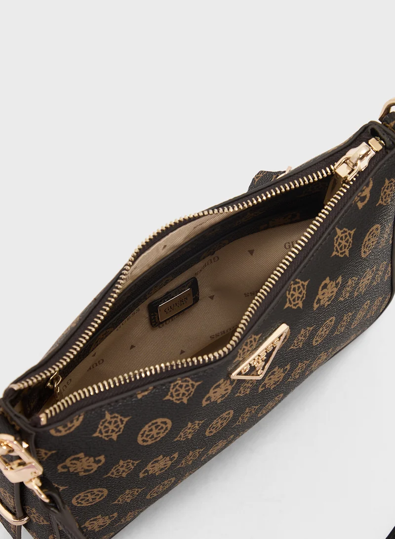 GUESS Eco Erica Top Zip Shoulder Bag