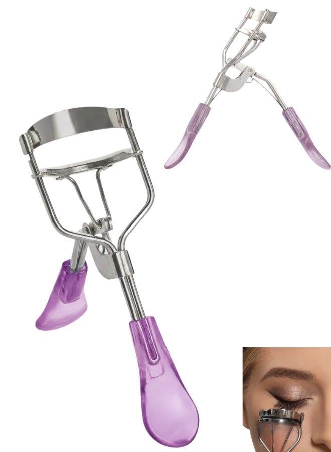 أداة تجعيد الرموش الأكريليكية المحمولة – أداة تجعيد رموش صغيرة الحجم مناسبة للسفر – مثالية للاستخدام اليومي أو الاحترافي – بنفسجي - Image 1