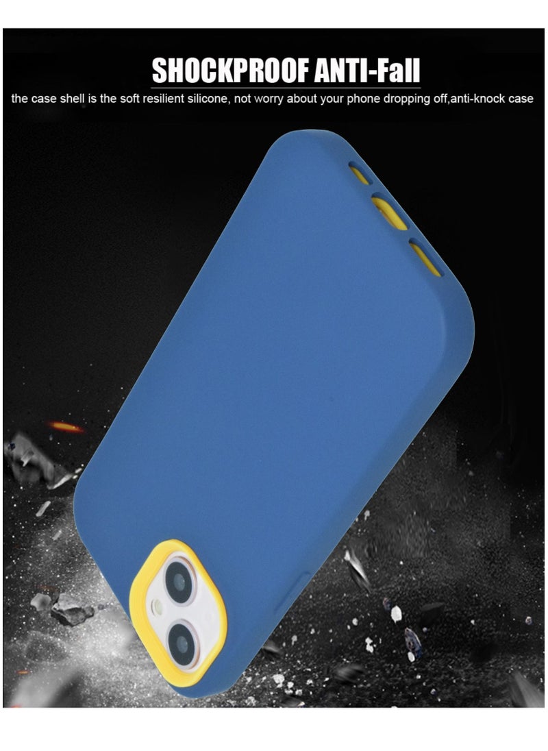Houmt - iPhone 13 Case 6.1 Inch Soft Flexible Silicone With inside Frame Camera Protected Back Cover - Image 1