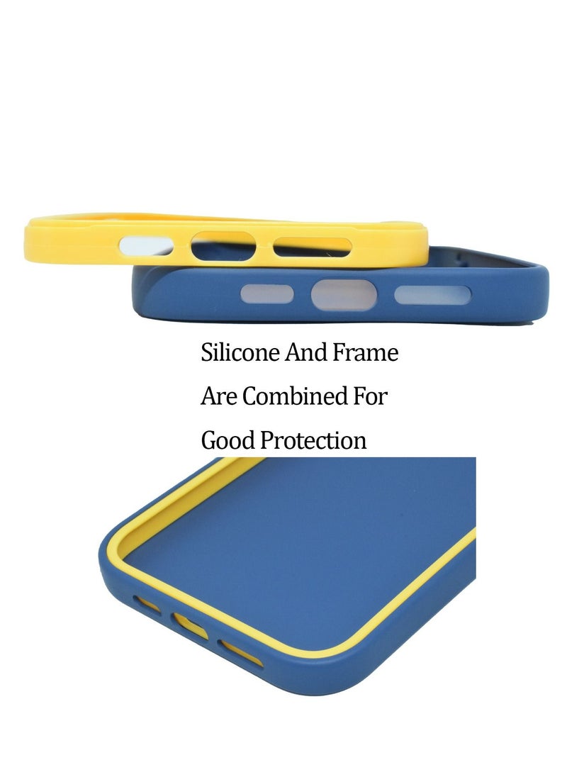 Houmt - iPhone 13 Case 6.1 Inch Soft Flexible Silicone With inside Frame Camera Protected Back Cover - Image 1