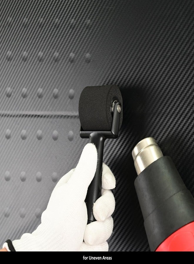 إيهدس بكرة خياطة إسفنجية من EHDIS، قطعتان من بكرات الطلاء، أداة بكرة طلاء صغيرة، بكرة عجلة من الفينيل لطلاء الجدران، ولفائف السيارات، وتلوين الأفلام أو ورق الحائط، والطباعة، والحبر، وأداة بكرة الختم - Image 4