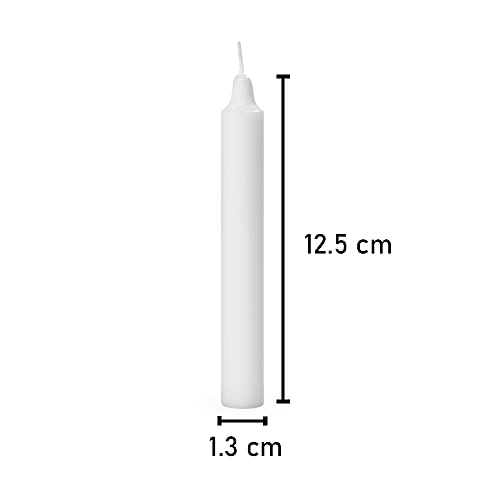 AURA DECOR AuraDecor Pack of 50 Stick Candles || Especially Meant for Healing, Chakras, Ritual Candles, Decoration, Lighting, Home Decor || Burning Time 3 to 4 Hours Each (White) - Image 3