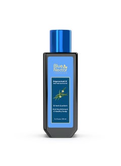 Blue Nectar Blue Nectar Natural Hair Growth Oil for Hair Fall Control | Plant Based Bhringraj Oil with Rosemary & Lavender Oil for Hair (9 Herbs, 3.38 Fl Oz) 