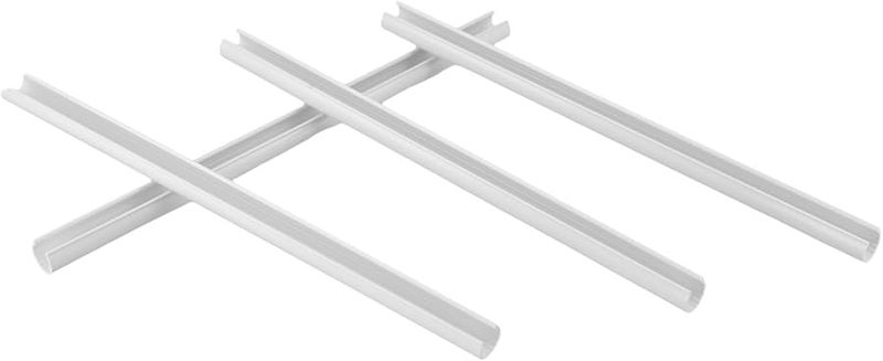 أغطية أنابيب المشعات البيضاء القابلة للتعديل 500 مم، 4 قطع، لا تتطلب إزالة الأنابيب - Image 4