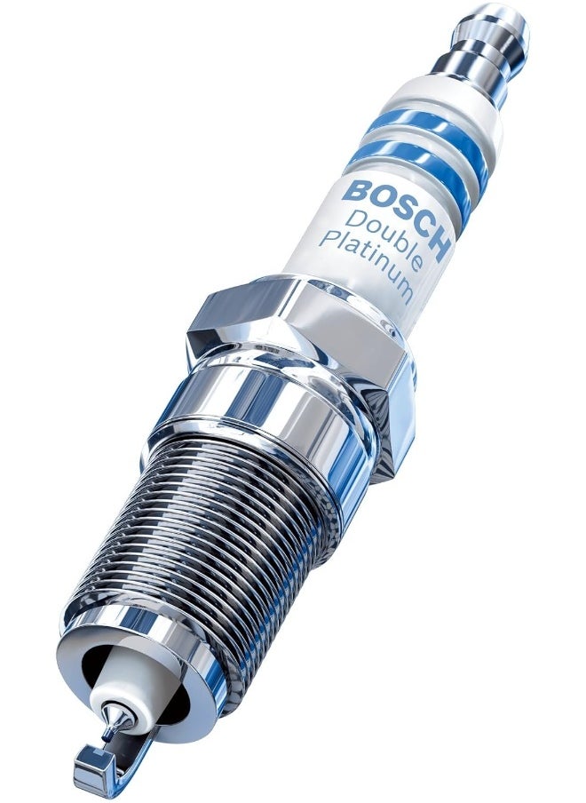 BOSCH Bosch FR7NPP332 Double Platinum Spark Plug - Up to 3X Longer Life for Select BMW 128i 323i 325i 325xi 328i 328xi 330i 330xi 525i 525xi 528i 528xi 530i 530xi X3 X5 Z4 xDrive and Saab 9-3 (Pack of 10)  - Image 1