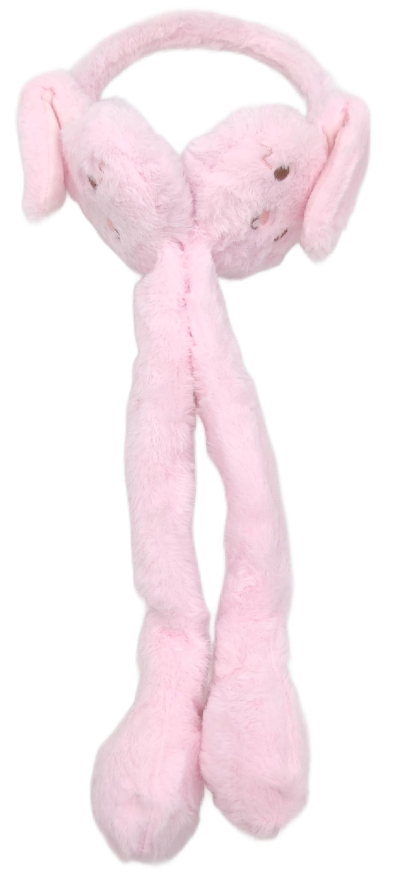 THE DDS STORE Women Kids Warm Plush Earmuffs Funny Bunny Ear Muffs with Moving Ears Cute Windproof Ear Warmer Toys Gift (Pink) - Image 5