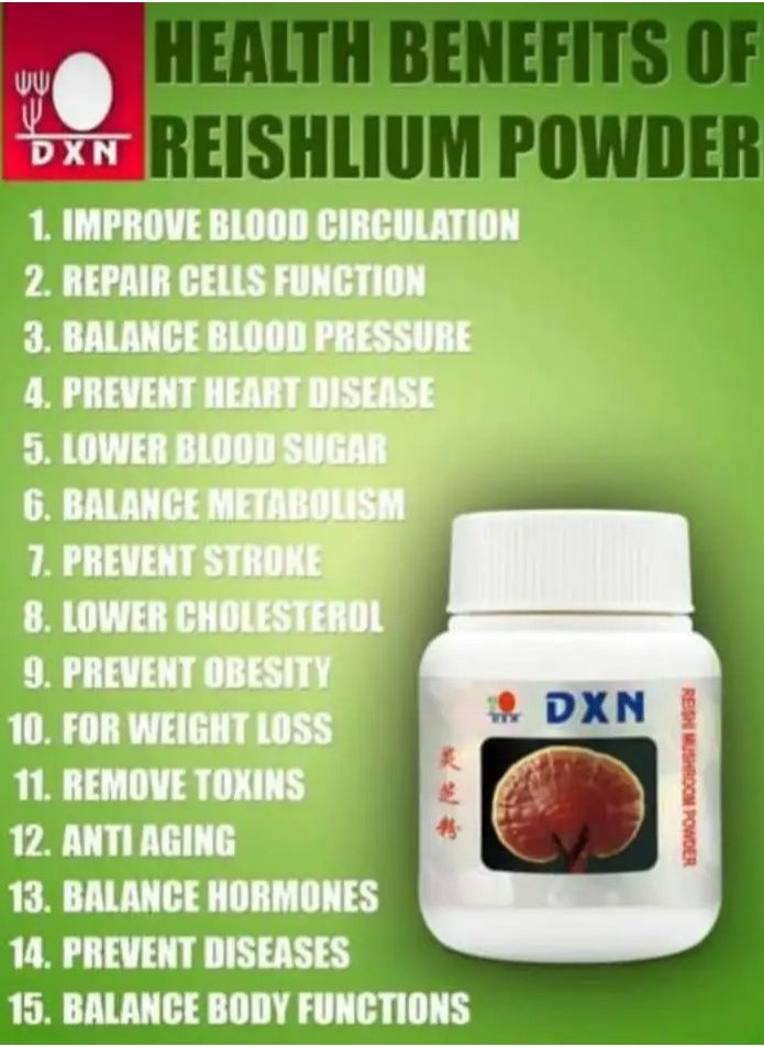 DXN - Dxn 100% pure ganoderma lucidium extrt Reishi Mushroom Powder 70G - Image 1