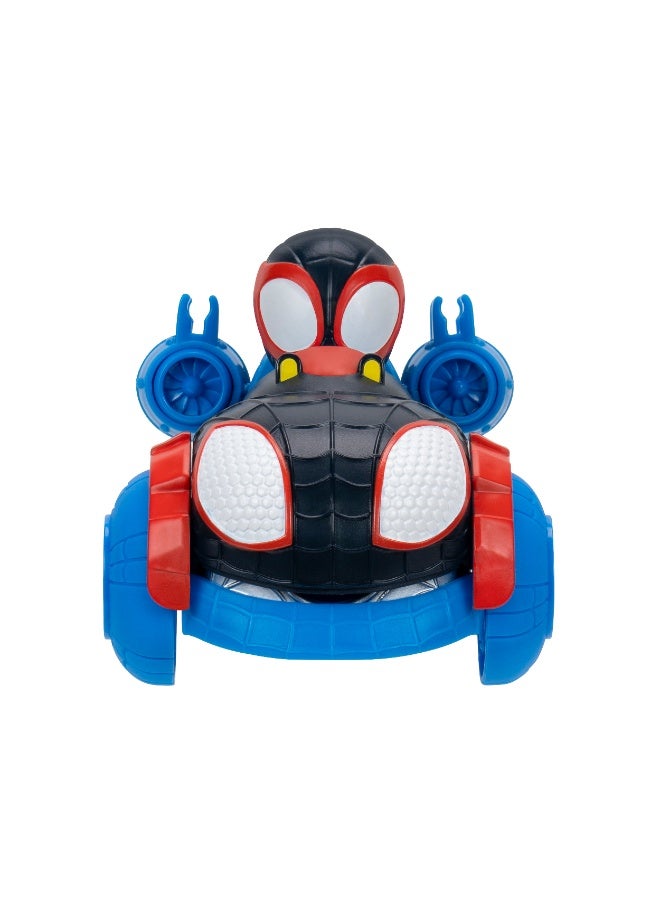 MARVEL سيارة سبايدي وأصدقائه ويب دارت زومر - دوران | مارفل | سبايدرمان | سيارة لعبة | سيارة قابلة للجمع | ألعاب تشجيع اللعب الخيالي وتطوير المهارات الحركية | هدية للأطفال والرضع - Image 4