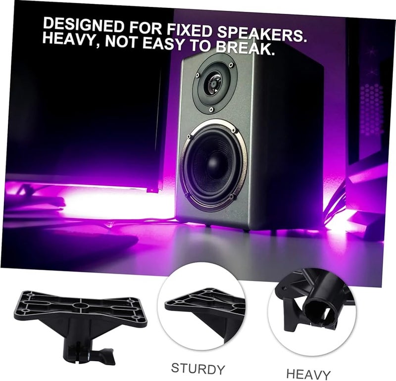 حامل ثلاثي القوائم الأسود الثقيل لمكبرات الصوت للمسارح المنزلية والحانات الرياضية والشرفات - Image 3