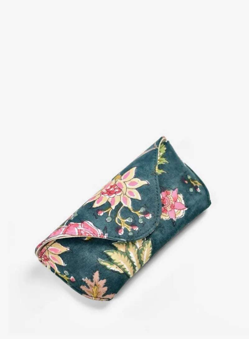 Sosha Elegance Handmade Cloth Eye Glass Pouches - Dark Green