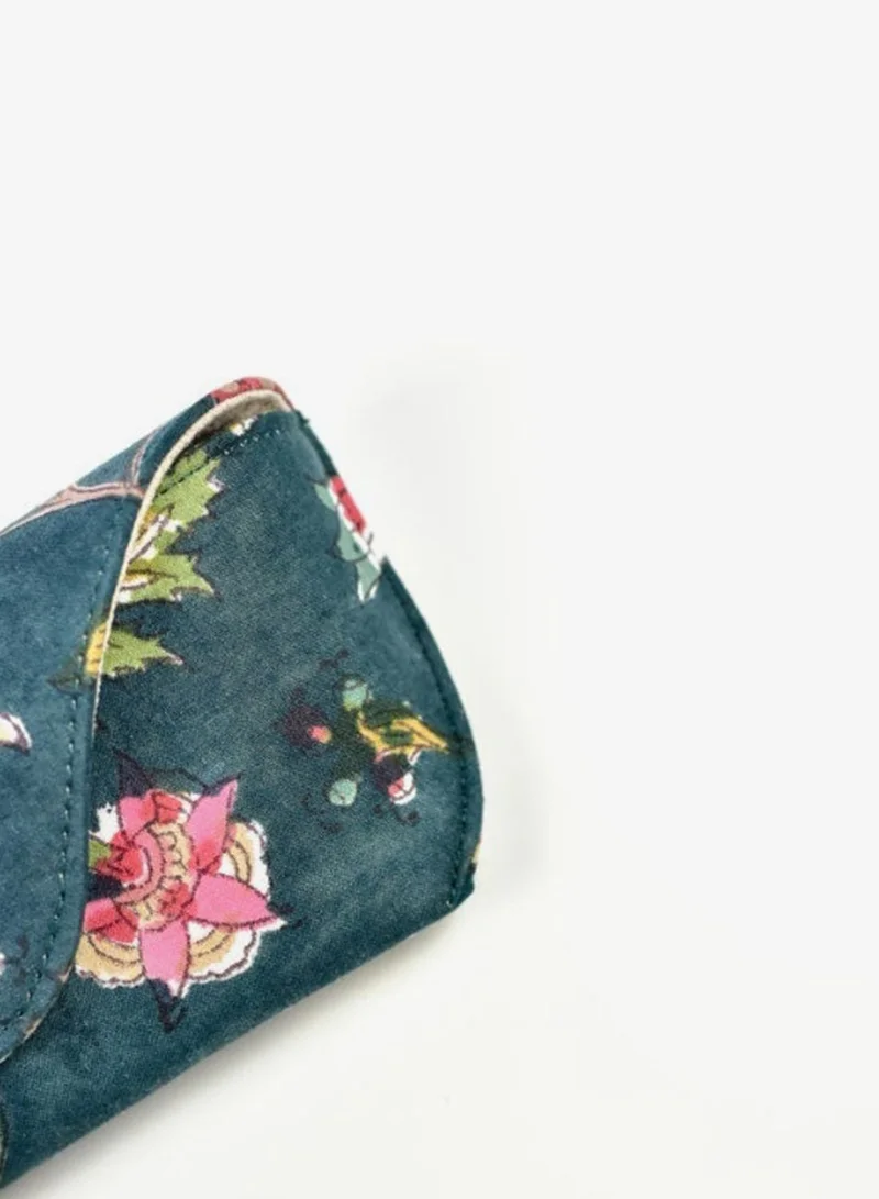 Sosha Elegance Handmade Cloth Eye Glass Pouches - Dark Green