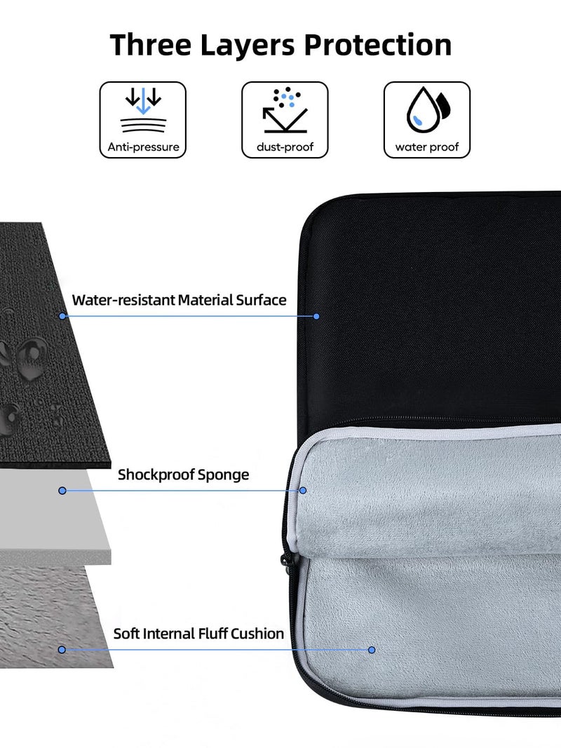 UPERFECT 22-Inch Laptop Sleeve for Slim Monitors/Laptops Up to 21.5” – Waterproof, Shockproof Bag with Side Pockets & Handle – Not Compatible with Wide-Bezel Devices - Image 4