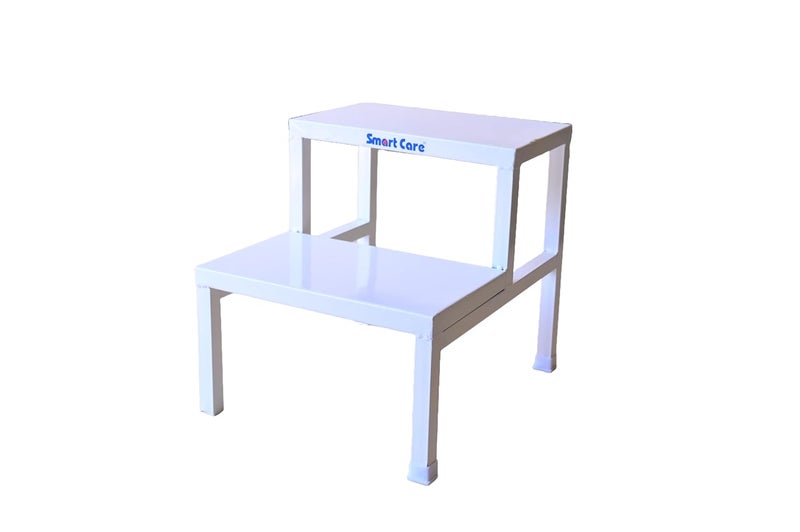 SMARTCARE Heavy Gauge MS PC Stool Bed Side SingleDouble Foot Step with Rubber Coating Top Medical Furniture for HospitalClinic  - Image 4