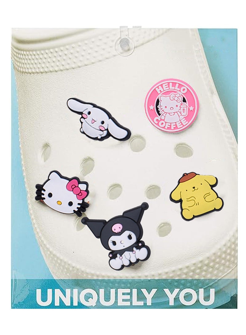 47PCS Croc Charms for Girls Adults, Kawaii Shoe Charms for Croc Clogs Sandals Decoration, Shoe Charms for Wristband Bracelets, Sandals Decoration Accessories - Image 4