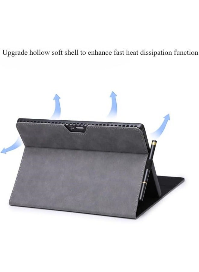 Case Compatible with Microsoft Surface Pro 11 (2024) 13-inch Tablet, All-in-One PU Protective Case Rugged Cover with Power Pack for Surface Pro 11 - Image 3