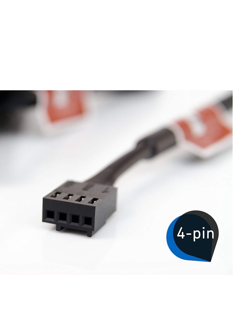 Noctua NF-P14s redux-1500 PWM, High Performance Cooling Fan, 4-Pin, 1500 RPM (140mm, Grey) - Image 5