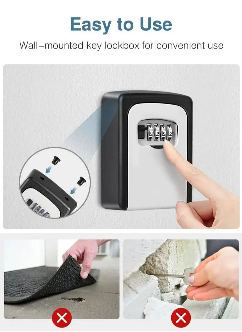 In Air - Key Lock Box Portable No installation Resettable Code Waterproof Combination Lock Box - Image 1