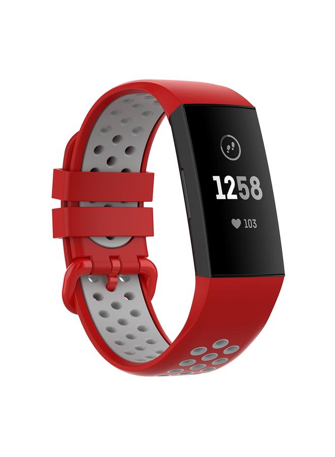 erorex Replacement Band For Fitbit Charge 4 / Charge 3 / Charge 3 SE Watch Button Two Colors Silicone Replacement Strap Watchband - Image 1